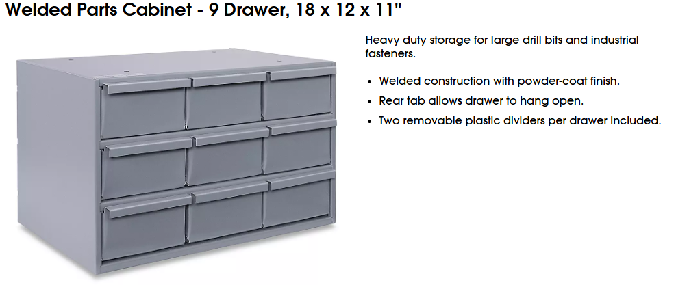 ADD ON 9 DRAWER UNIT