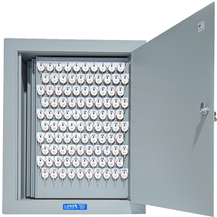 Large Recessed In-Wall Key Cabinet